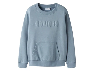 Name It sweatshirt i blå nuance set forfra