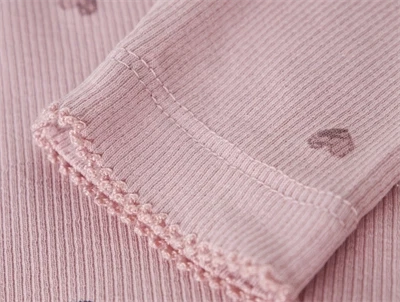 Name It leggings i lyserød nuance med små hjerter