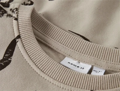 Name It MINI sweatshirt råhvid med dinosaurprint