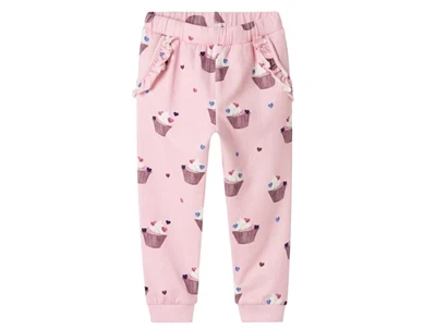 name it mini bukser sweet dreams med cupcakeprint og flæser