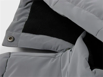 Detaljebillede af Name It puffer jakke monument grey