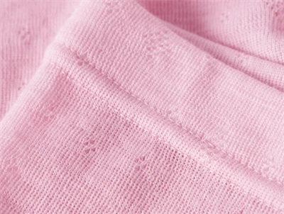 Name it leggings i merinould rosa med knælapper closeup