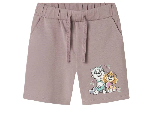 Lilla shorts fra Name It med Paw Patrol print foran