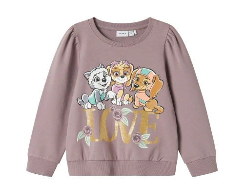 Name It sweatshirt purple dove med Paw Patrol og glitter