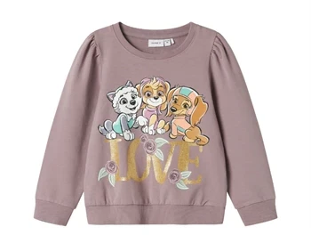 Name It sweatshirt purple dove med Paw Patrol og glitter