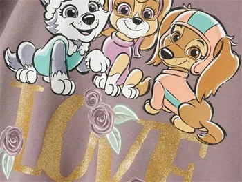 Name It sweatshirt purple dove med Paw Patrol og glitter