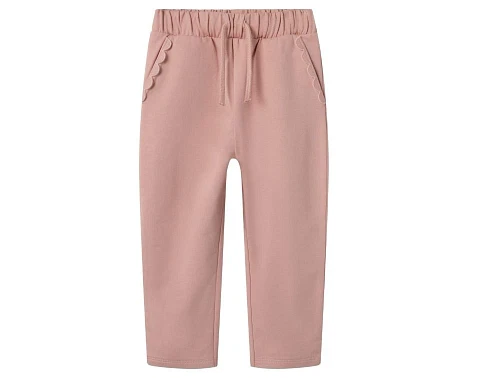 Lil\' Atelier bukser i misty rose med flæsekant ved lommerne
