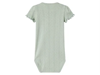 body set bagfra fra Name It i aqua gray med hulmønster