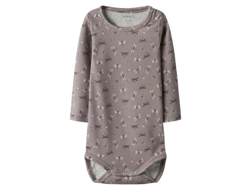 Name It body purple dove med guldsmedeprint forfra