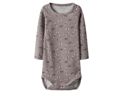 Name It body purple dove med guldsmedeprint forfra