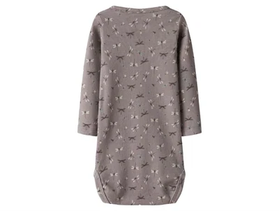 Name It body purple dove med guldsmedeprint bagfra