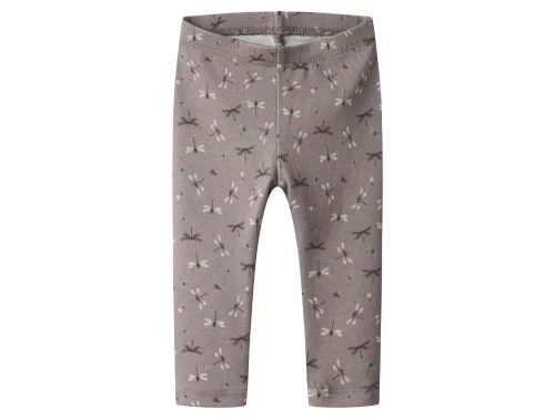 Name It leggings purple dove med guldsmedeprint forfra