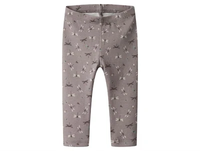 Name It leggings purple dove med guldsmedeprint forfra