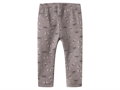 Name It leggings purple dove med guldsmedeprint bagfra