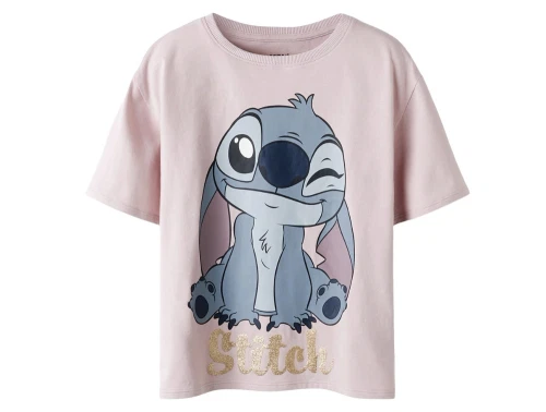 Name It t-shirt burnished lilac med Stitch print