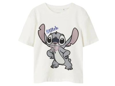 Name It t-shirt cloud dancer med Stitch print