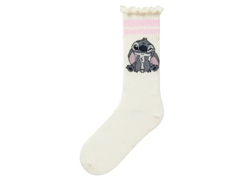 Name It strømper cloud dancer med Stitch print
