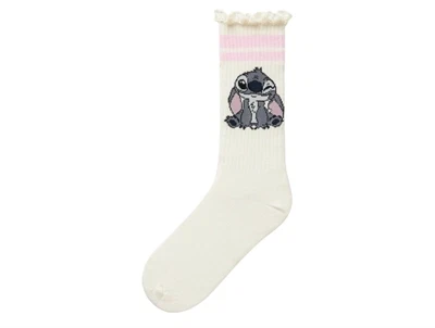 Name It strømper cloud dancer med Stitch print