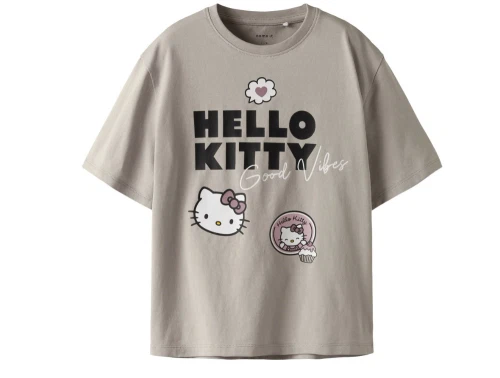 Name It t-shirt island fossil med Hello Kitty print