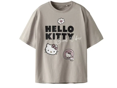 Name It t-shirt island fossil med Hello Kitty print
