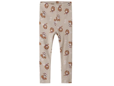 Name It MINI leggings i gråbeige nuance med Paw Patrol print