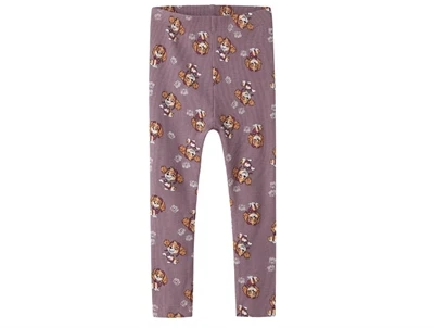 Name It MINI leggings i støvet rosa nuance med Paw Patrol print