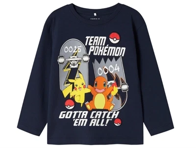 Name It MINI bluse navy med Pokémon print  