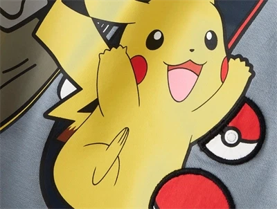 Name It MINI bluse grå med Pokémon motiv  