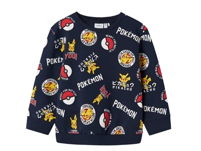 Name It MINI sweatshirt navy med Pokémon print  