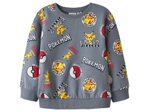 Name It MINI sweatshirt grå med Pikachu print  