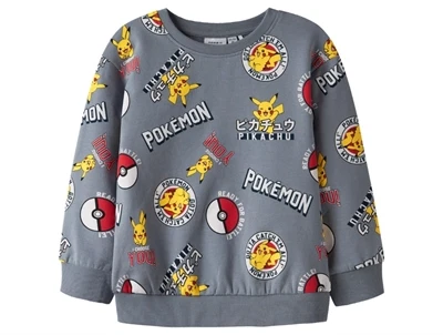 Name It MINI sweatshirt grå med Pikachu print  