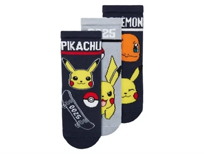 Name It MINI strømper navy med Pikachu motiv  