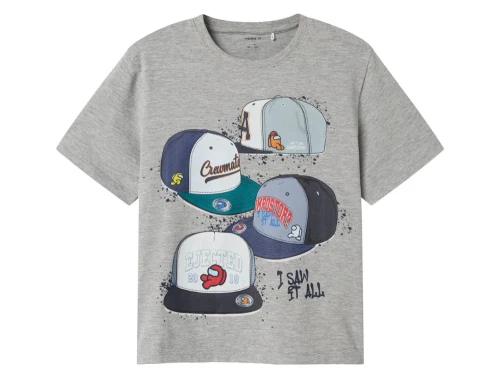 Name It t-shirt gråmeleret med Among Us print