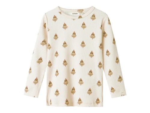 Lil\' Atelier MINI top i pastel parchment med klovneprint