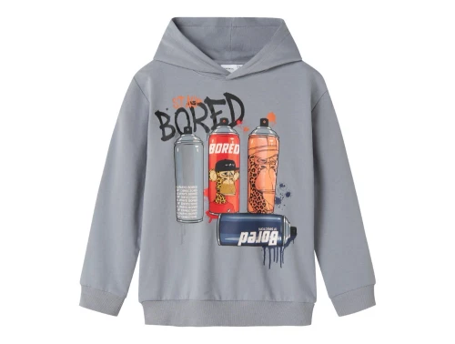 Name It hoodie tradewinds med Bored print