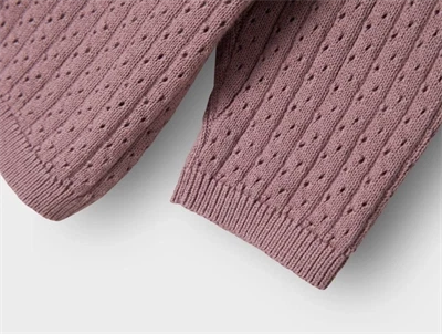 Name It cardigan i rosa nuance med flæser