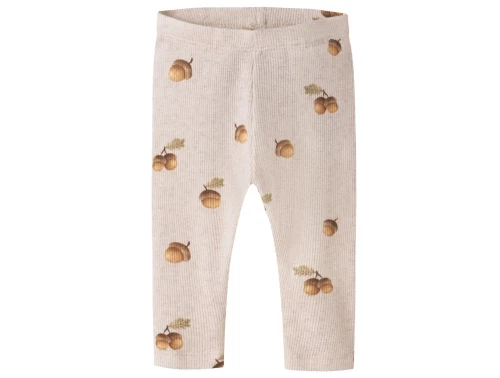 Name It leggings i beige nuance med agernprint