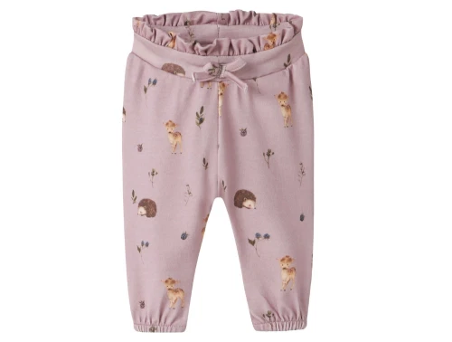 Name It bukser i lys lilla med dyreprint  