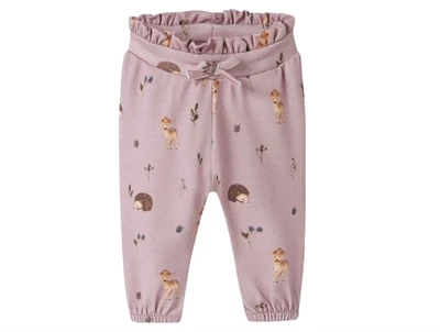 Name It bukser i lys lilla med dyreprint  