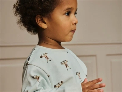 Lil' Atelier sweatshirt murmur med vægtløfterprint