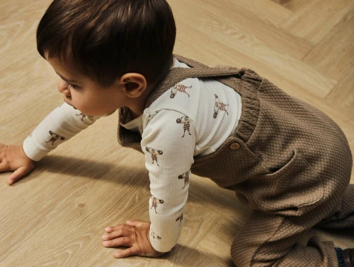 Lil\' Atelier overalls sepia tint med lommer