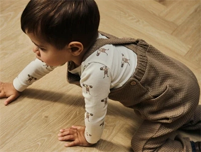 Lil' Atelier overalls sepia tint med lommer