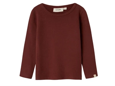 Lil' Atelier MINI top i brun nuance med lange ærmer