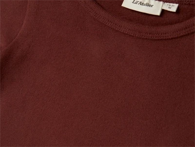 Lil\' Atelier MINI top i brun nuance med lange ærmer