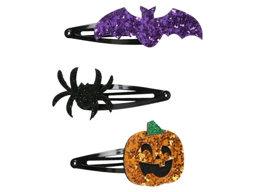 Name It sorte hårspænder med halloween motiver