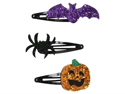 Name It sorte hårspænder med halloween motiver