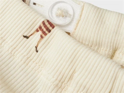 Lil\' Atelier bukser turtledove med vægtløfterprint