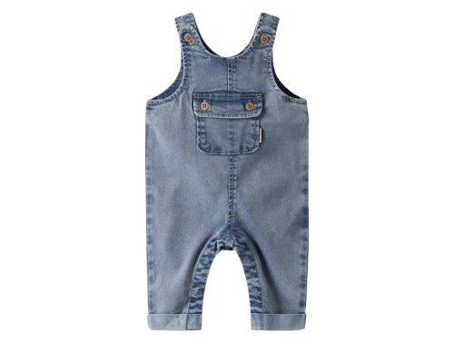 Name It denim overall i blå nuance medium blue denim set forfra