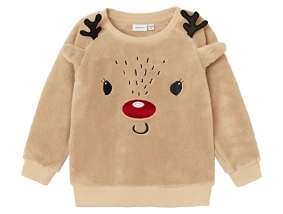 Name It sweatshirt peyote med rensdyr motiv