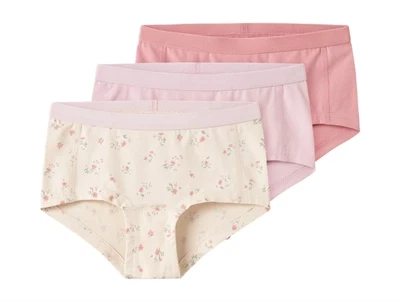 Name It hipsters i råhvid nuance med blomsterprint